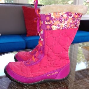 Columbia Girl's Lace-up Snow Boots Size 2